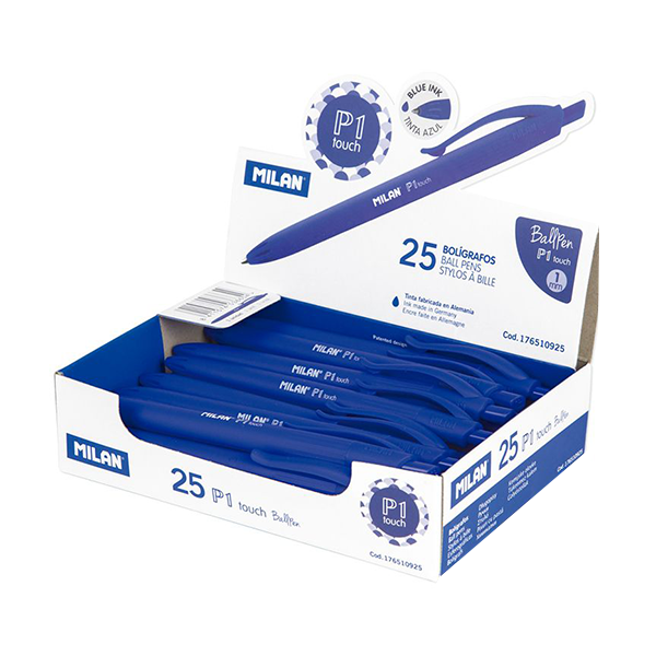 Boligrafo Milan P1 Touch Azul