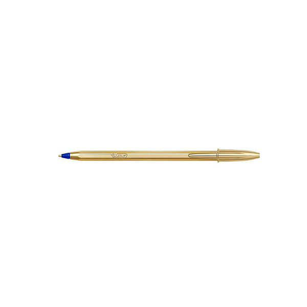 Boligrafo Bic Shine Oro tinta Azul