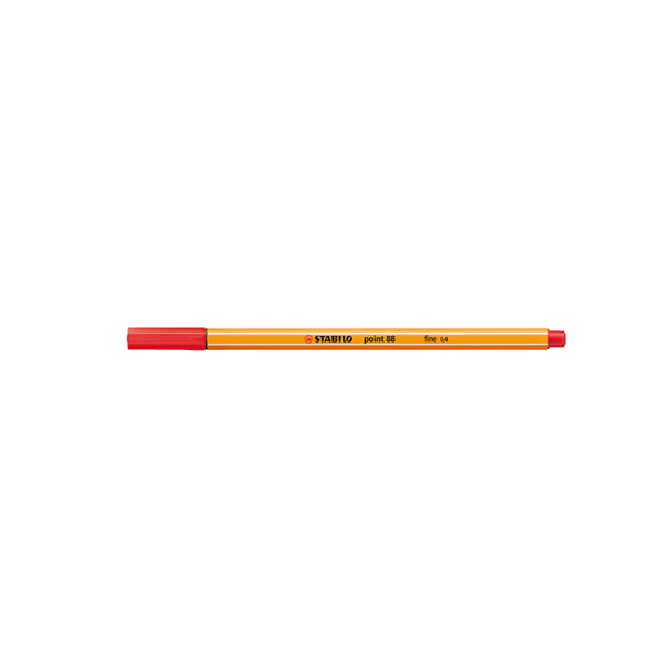 **Rotulador Stabilo Point 88 Rojo