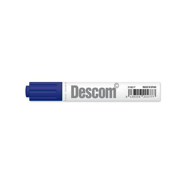 Marcador Descom pizarra blanca Azul