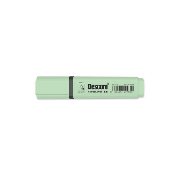Marcador Descom fluorescente pastel Verde
