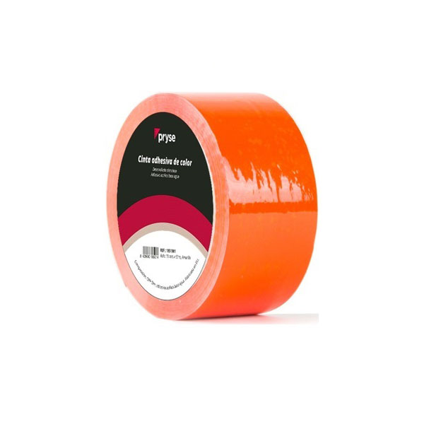 Cinta adhesiva 48 mm. x 63 m. Naranja