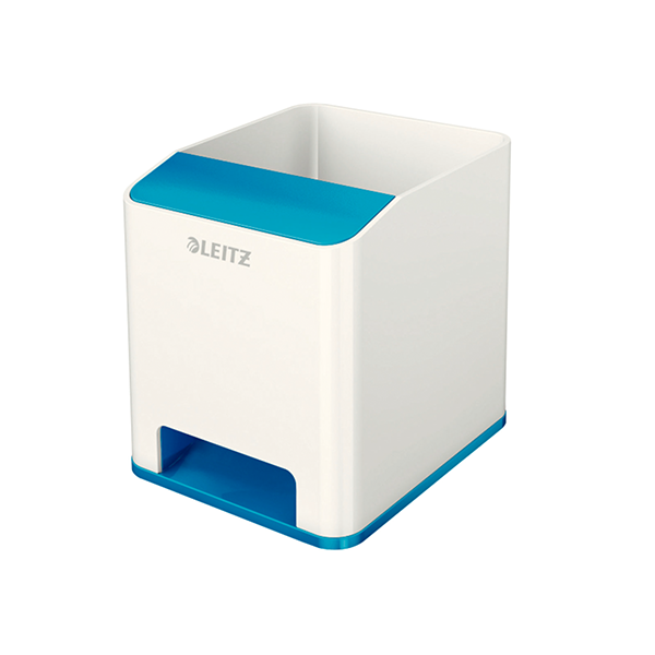 Cubilete Leitz WOW DUAL azul metalizado/blanco