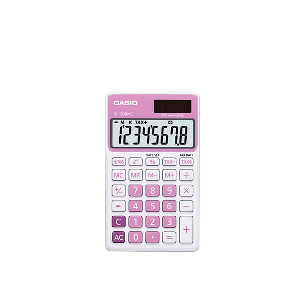 Calculadora Casio SL-300NC Rosa