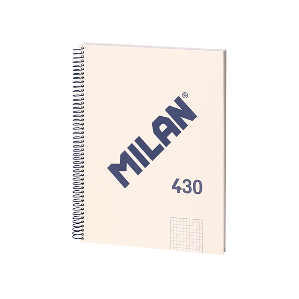Cuaderno Milan 430 80 h. A4 95 g 5x5 Crema