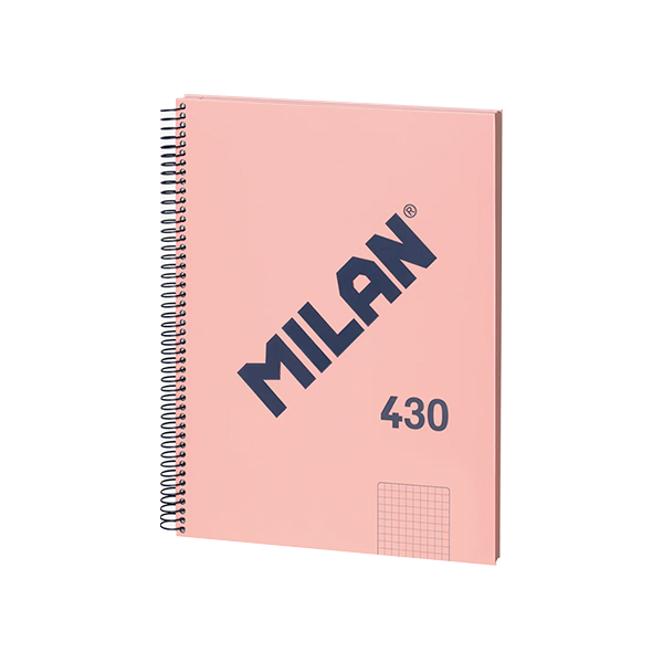 Cuaderno Milan 430 80 h. A4 95 g 5x5 Rosa