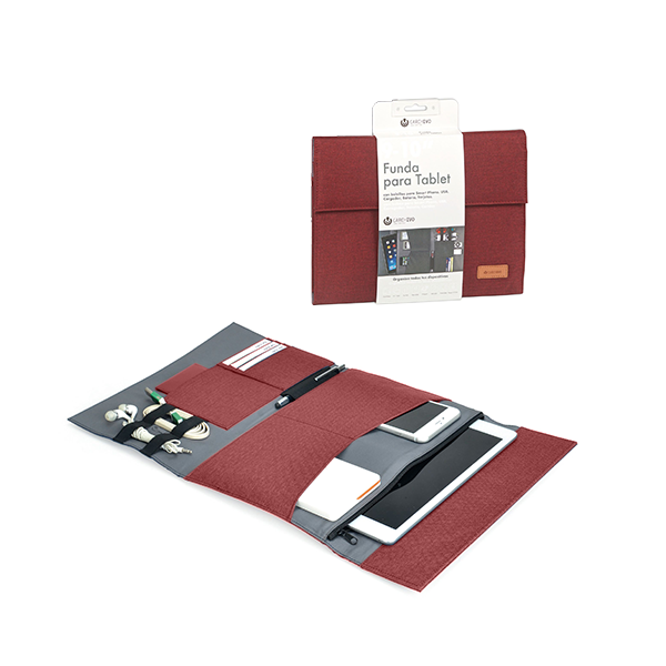 Cartera porta tablet Venture Rojo