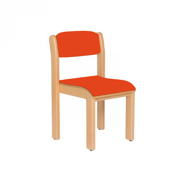 Silla madera T2, Rojo Cereza