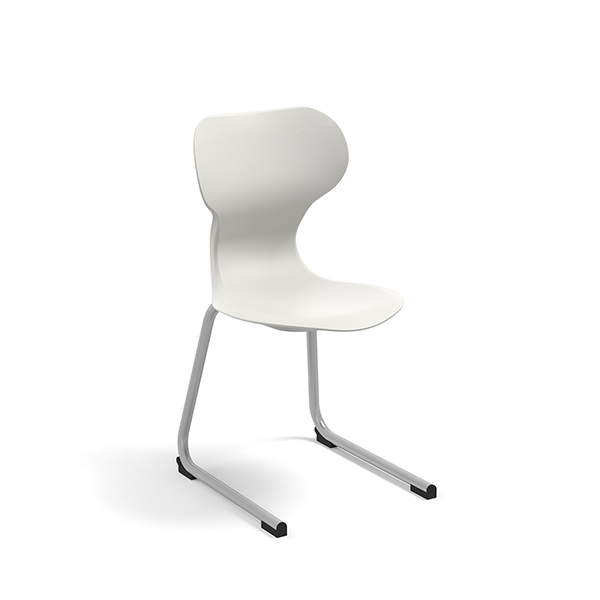 Silla MIA CANTILEVER T6 Blanco Marfil