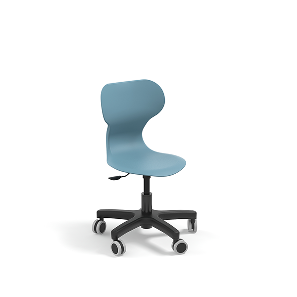 Silla baja giratoria MIA MINI LIFT Azul Navy