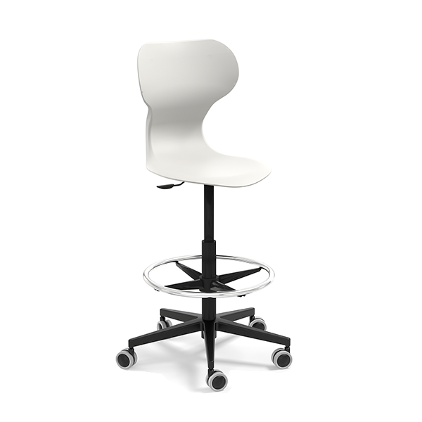 Taburete alto MIA STOOL Blanco Marfil