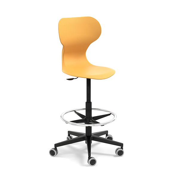 Taburete alto MIA STOOL Ocre