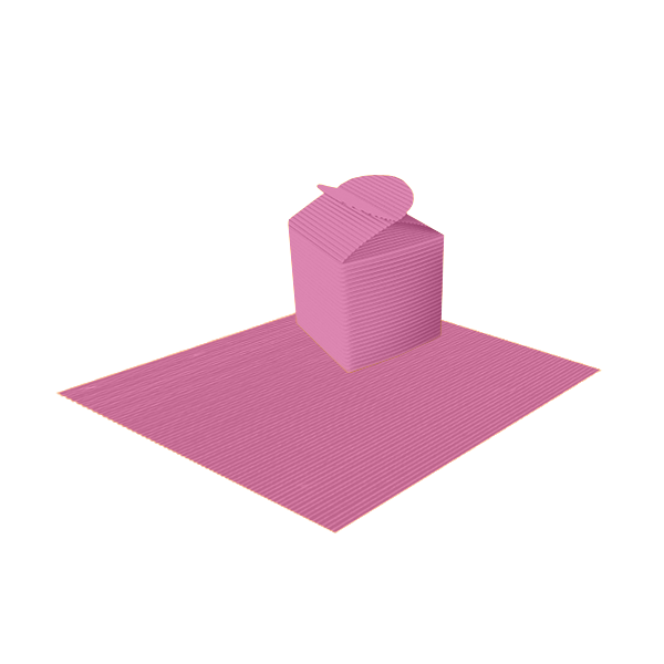 Hoja cartón Ondulado Rosa