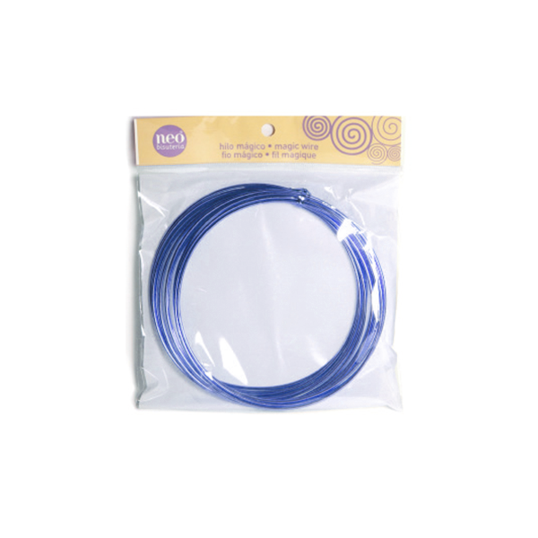 Hilo Aluminio flexible 1,5 mm. Azul