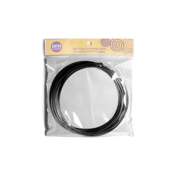 Hilo Aluminio flexible 1,5 mm. Negro