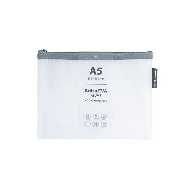 Bolsas cremallera EVA-BAG A5 Blanco