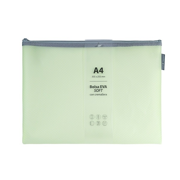 Bolsas cremallera EVA-BAG A4 Verde