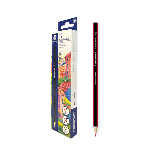 Caja 12 lápices Staedtler185 Rojo