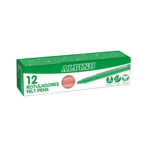 Rotulador Alpino Standard Salmón. Caja 12