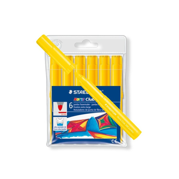 Estuche 6 rotuladores Staedtler Noris-340 Amarillo