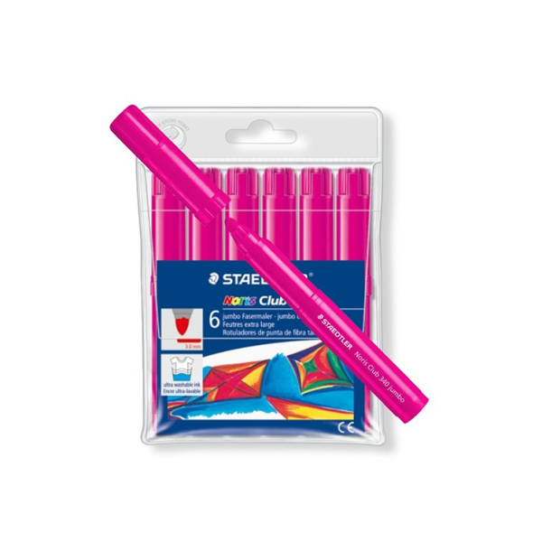 Estuche 6 rotuladores Staedtler Noris-340 Rosa