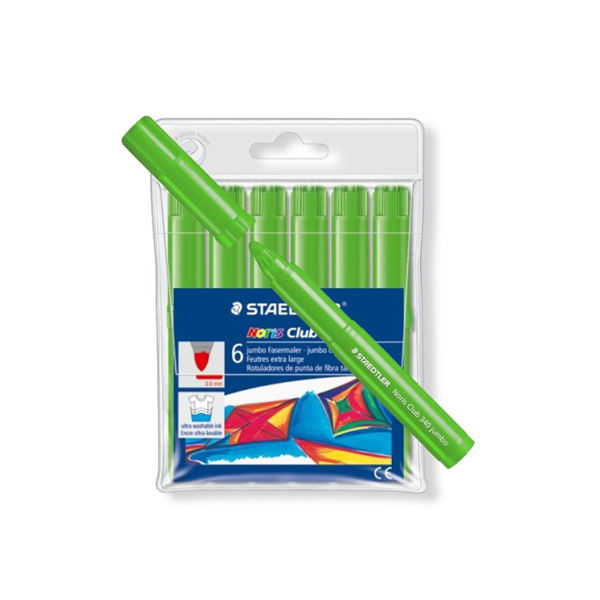 Estuche 6 rotuladores Staedtler Noris-340 Verde claro