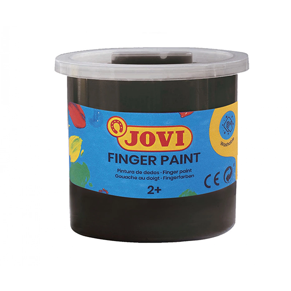 Pintura dedos Jovi 125 ml. Negro