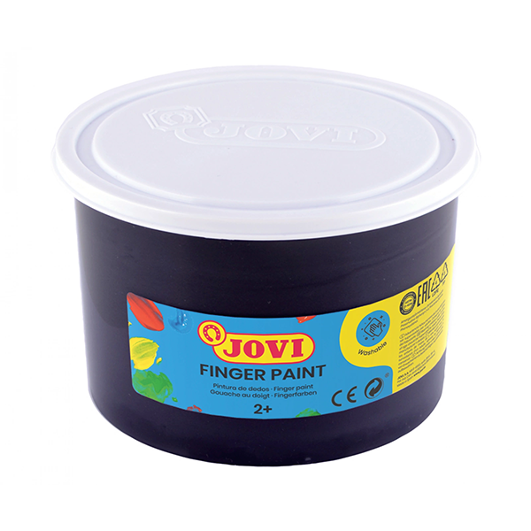 Pintura dedos Jovi 500 ml. Negro 