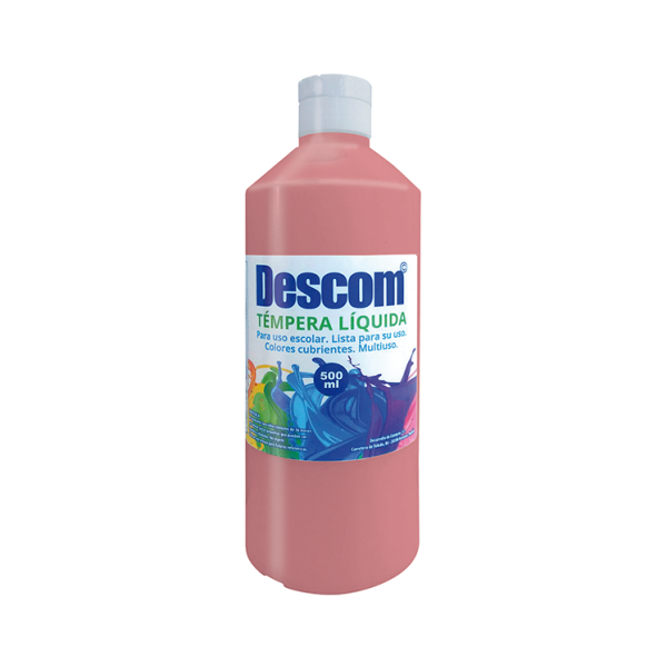 Témpera líquida Descom 500 ml. Melocotón Claro