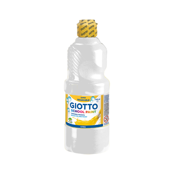 Témpera líquida Giotto 500 ml. Blanco