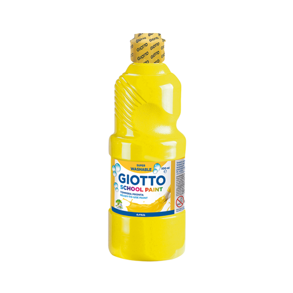 Témpera líquida Giotto 500 ml. Amarillo