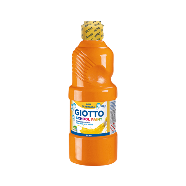 Témpera líquida Giotto 500 ml. Naranja