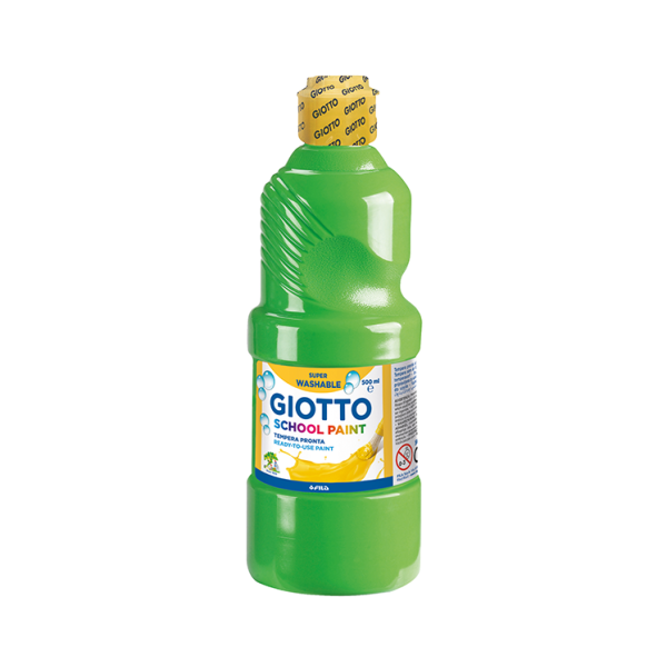 Témpera líquida Giotto 500 ml. Verde claro