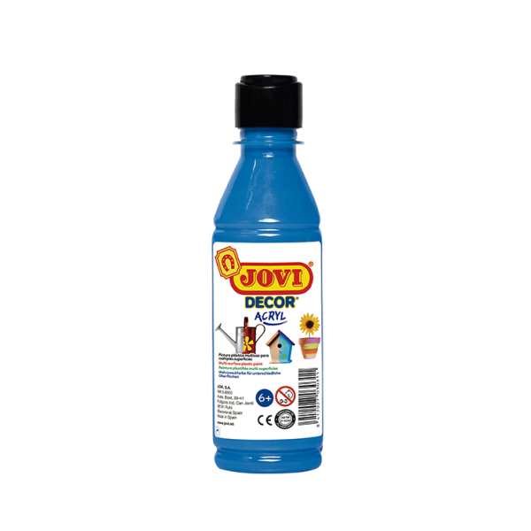 Pintura multiuso Jovidecor 250 ml. Azul claro