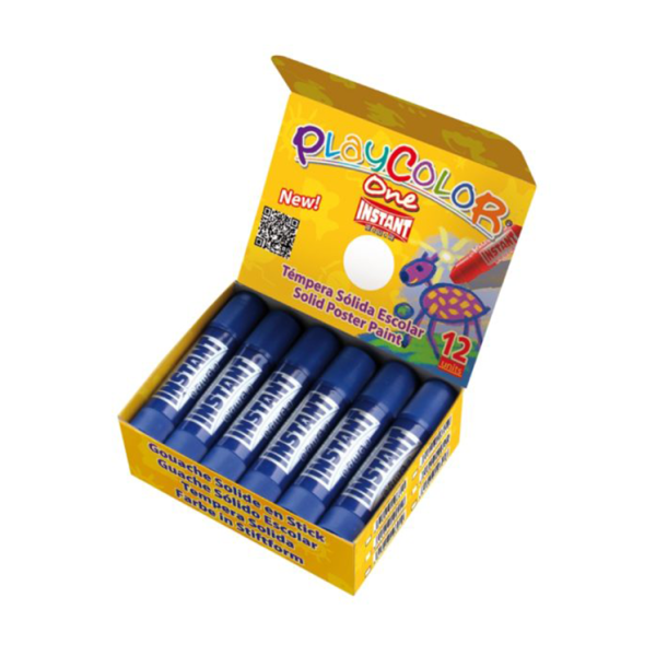 Caja 12 témpera Playcolor One Azul oscuro