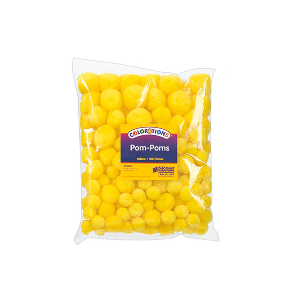 Bolsa 100 pompones Amarillo