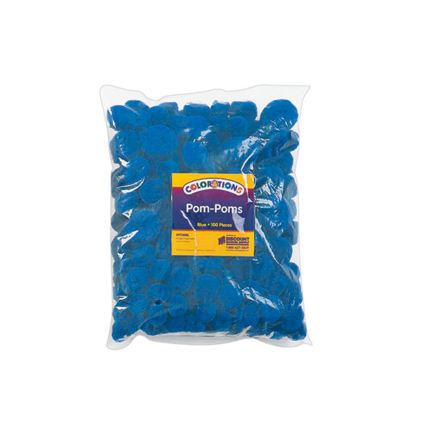 Bolsa 100 pompones Azul