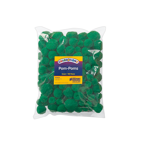 Bolsa 100 pompones Verde