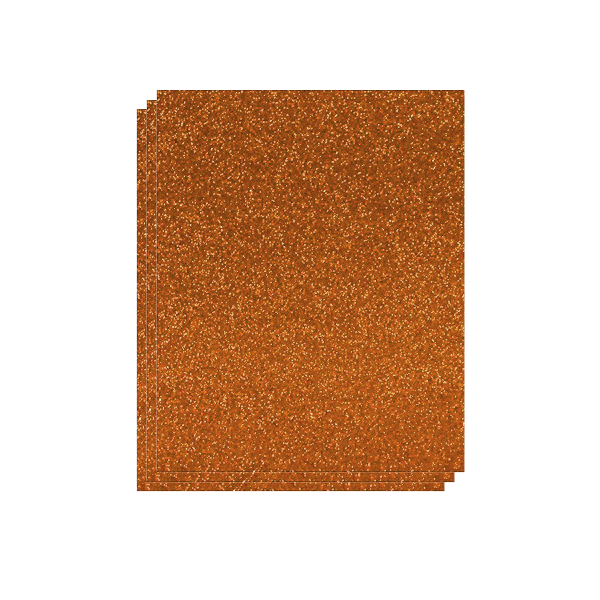 Planchas Eva 40x60 cm. purpurina Naranja. Bolsa 3 u.