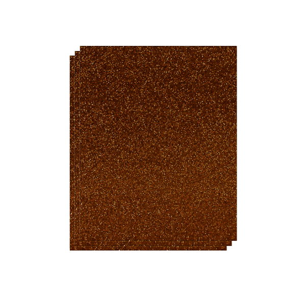 Planchas Eva 40x60 cm. purpurina Marrón. Bolsa 3 u.