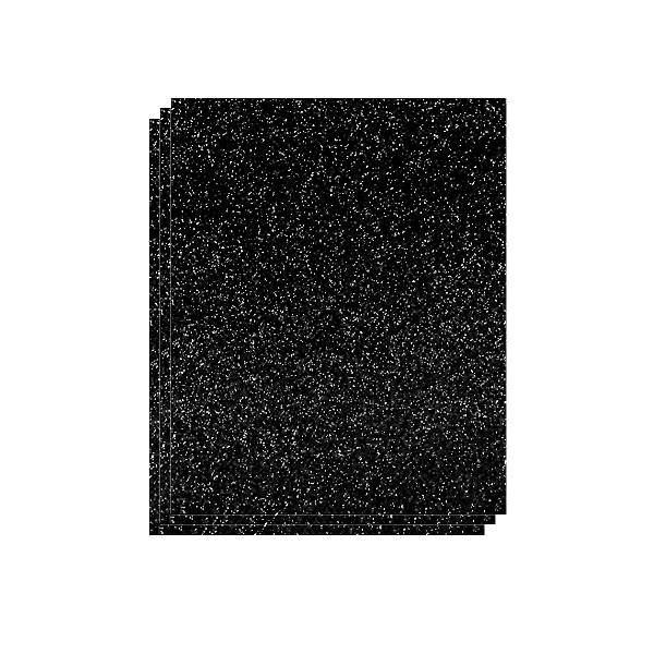 Planchas Eva 40x60 cm. purpurina Negra. Bolsa 3 u.