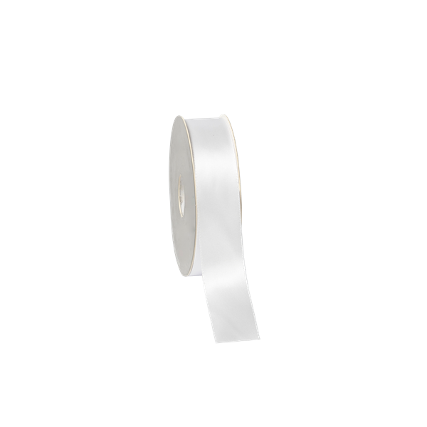 Cinta de raso 2,5 cm x 25 m Blanco