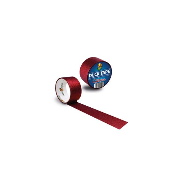 Cinta americana Duck tape Rojo Glitter