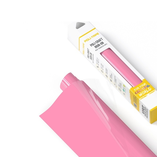 Rollo 30,5x122 cm film transf. Textil Poli-Tape Rosa